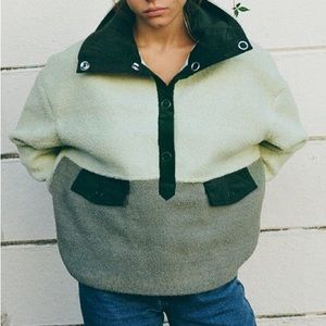 House of Sunny Teddy Pullover - Pistachio US 8 UK 12: L